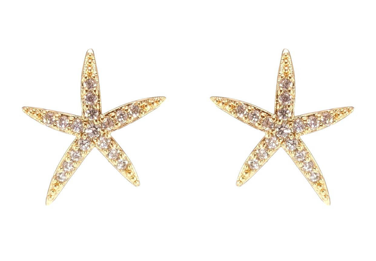 

Серьги Xuping Позолота 18K гвоздики (пуссеты) "Морские звезды "