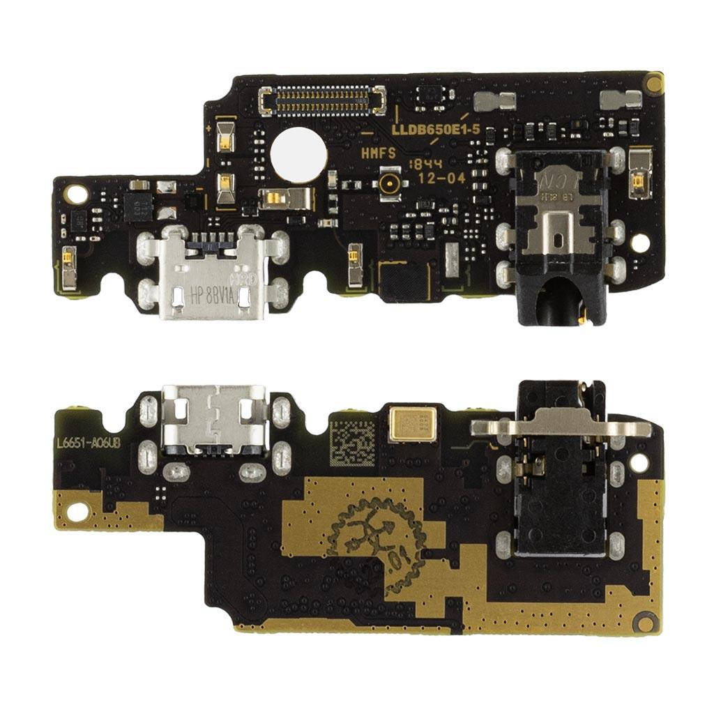 

Шлейф Xiaomi Redmi Note 5, нижняя плата с разъемом зарядки, наушников, микрофоном, Original PRC