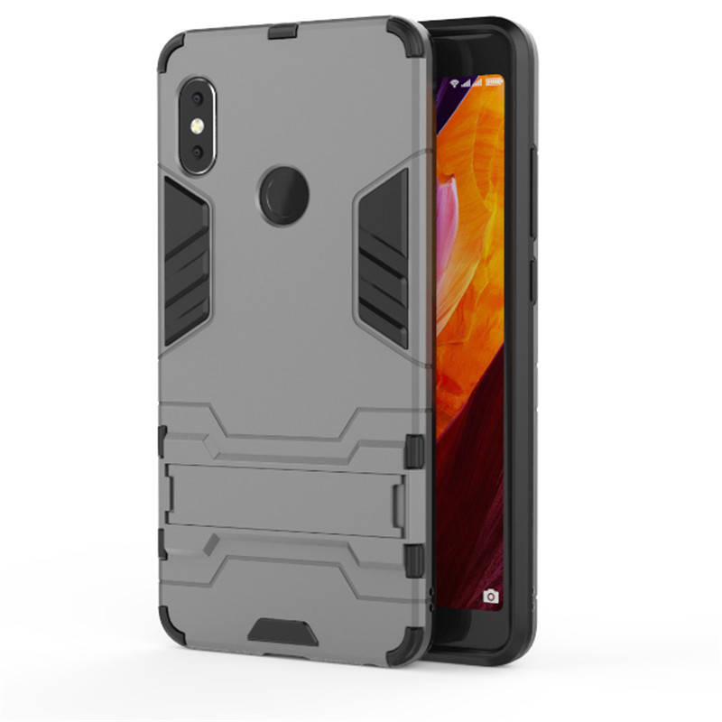 

PC + TPU чехол Metal Armor для Xiaomi Mi A2 (7 цветов) графит