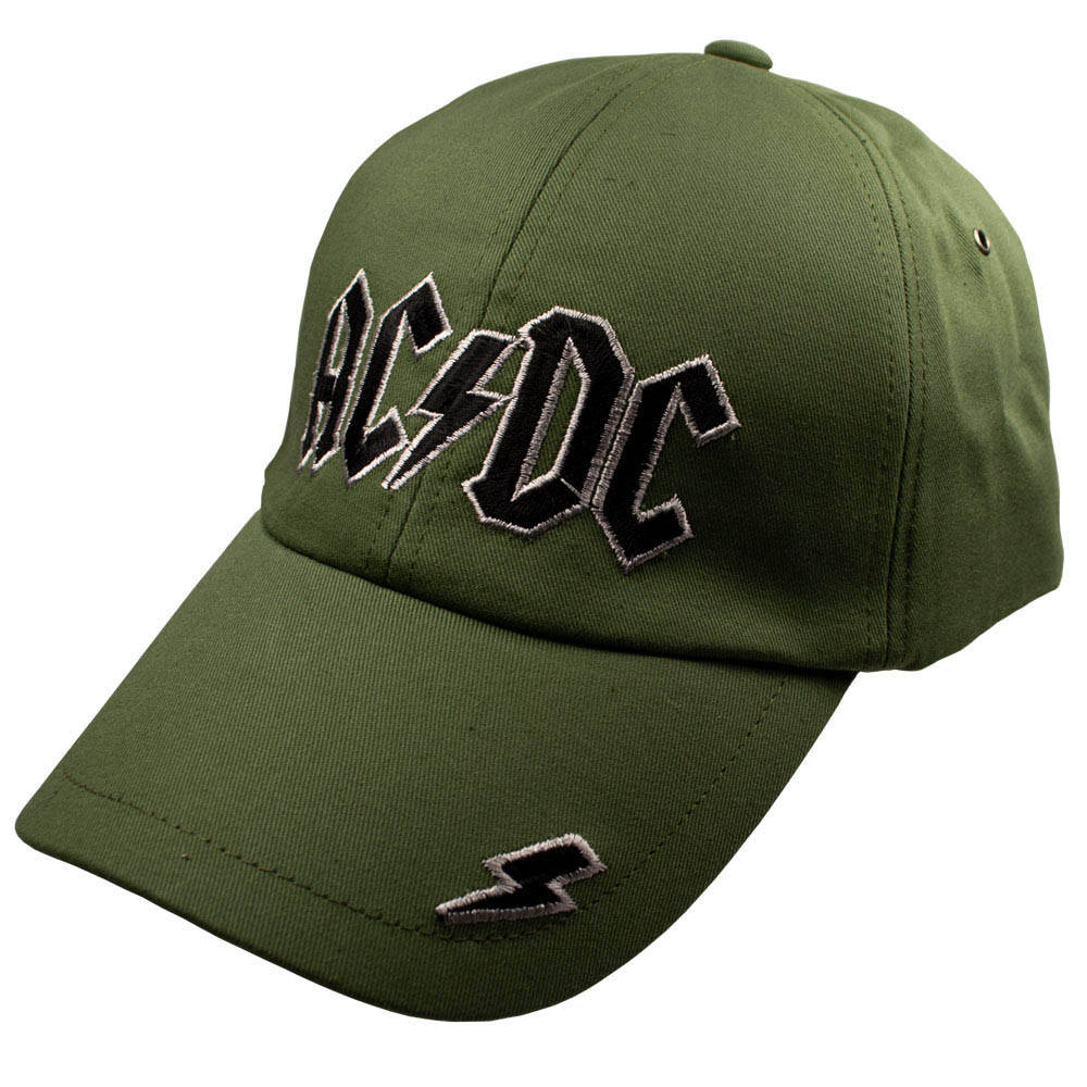 

Бейсболка ACDC Logo оливковая, Оливковый