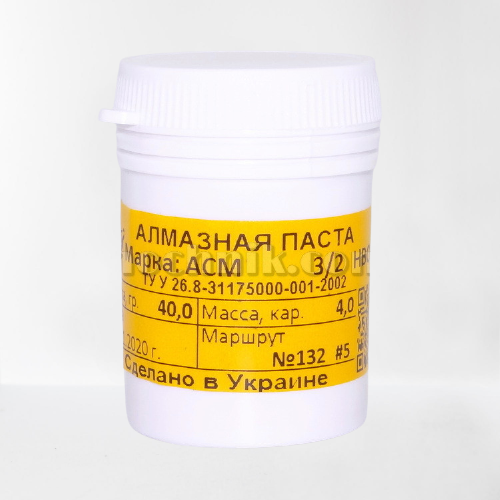 

Паста алмазная для камня АСМ 3/2 НВОМЛ 40 г