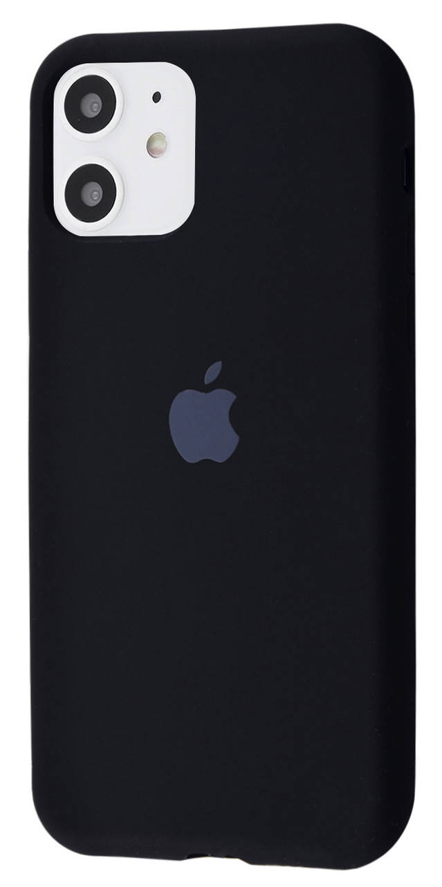 

Чехол для iPhone 11 Silicone Case Full Cover (Black). Чехол на айфон ударостойкий, Черный