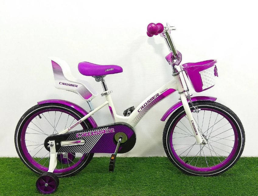 

Детский велосипед Crosser Kids Bike 14" фиолетовый