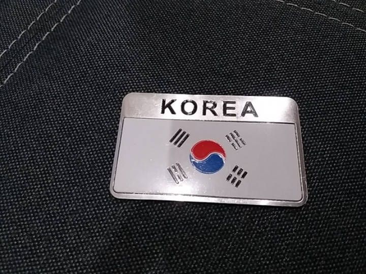 

Наклейка/Шильдик/Емблема Korea 80×50 мм.