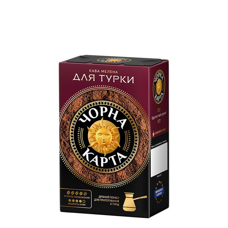 

Кофе молотый Черная карта Для турки 230 г в вакуумной упаковке