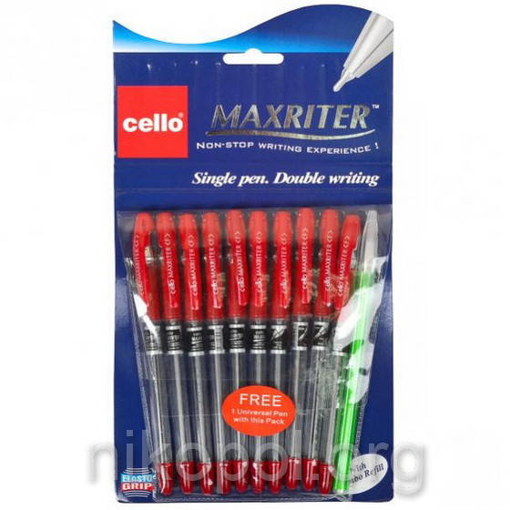 

Ручка масляная Cello Maxriter, красная