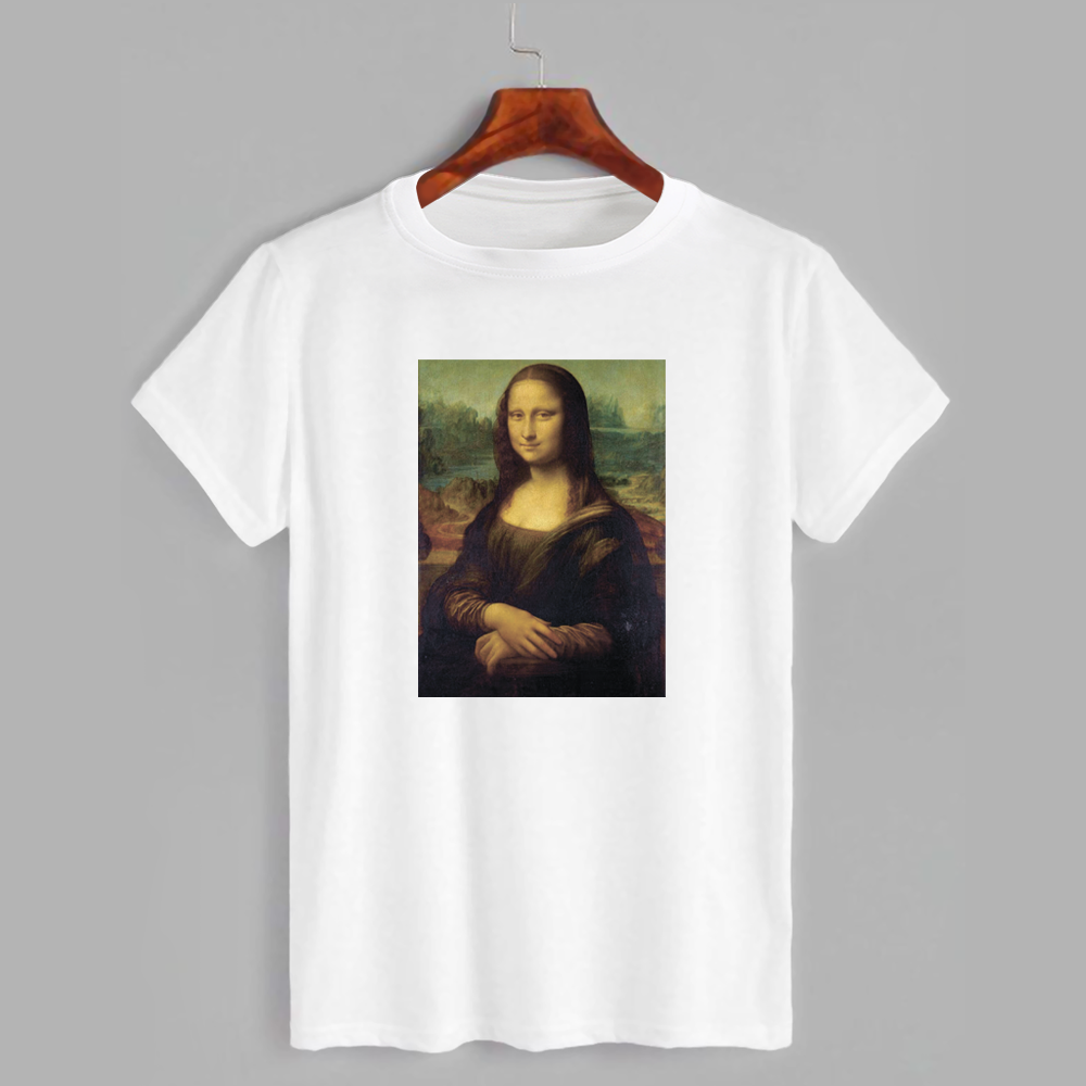 

Футболка с принтом Мона Лиза (Джоконда Леонардо да Винчи) (0165)