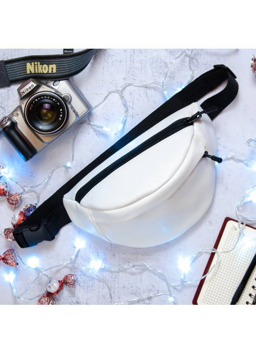 

Сумка на пояс бананка Sambag Marina MSG белая, Белый