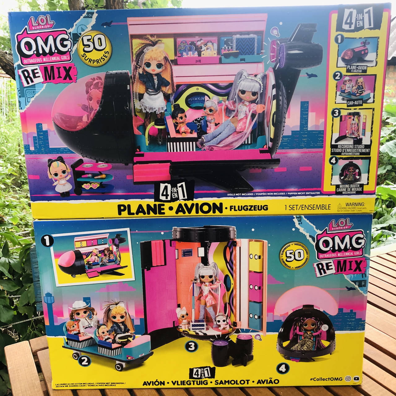 

LOL Surprise Самолет ЛОЛ Ремикс L.O.L. Surprise! O.M.G. Remix 4-in-1 Plane Playset Transforms 571339