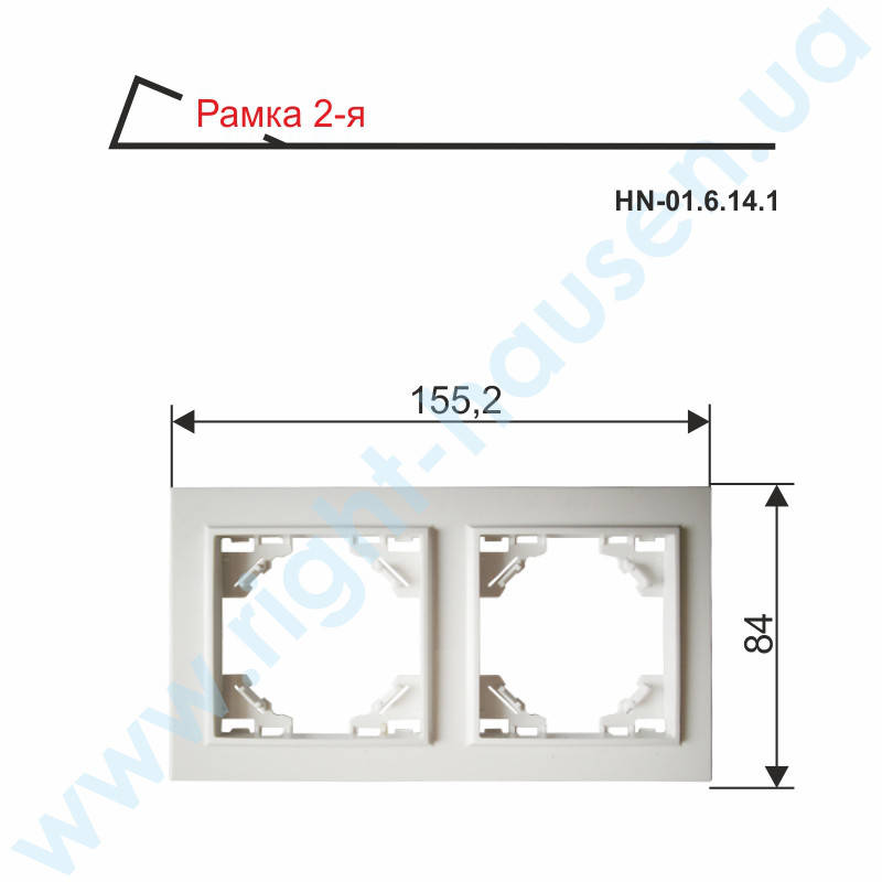 

Рамка RIGHT HAUSEN KIRA 2-а HN-016141