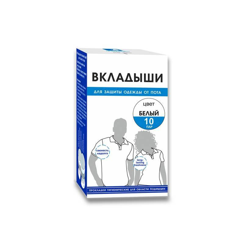 

Прокладки гигиенические для области подмышек ENJEE 10 пара белые Красота та Здоров'я