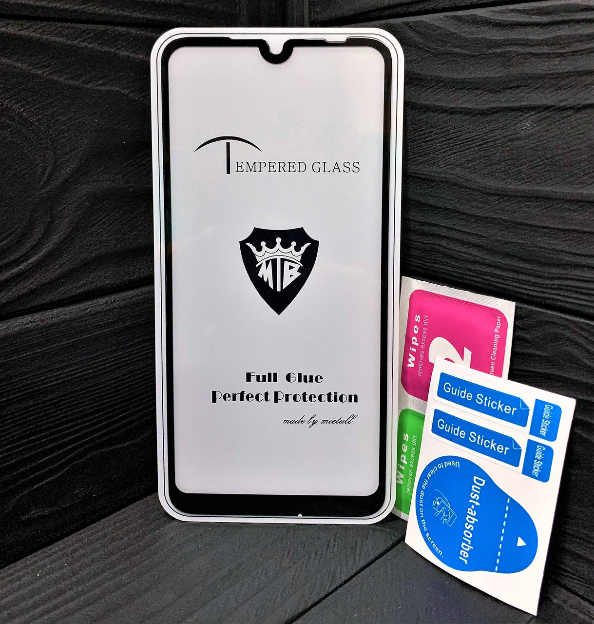 

Защитное стекло для Xiaomi Redmi 7 FullGlue чёрное, Прозрачный