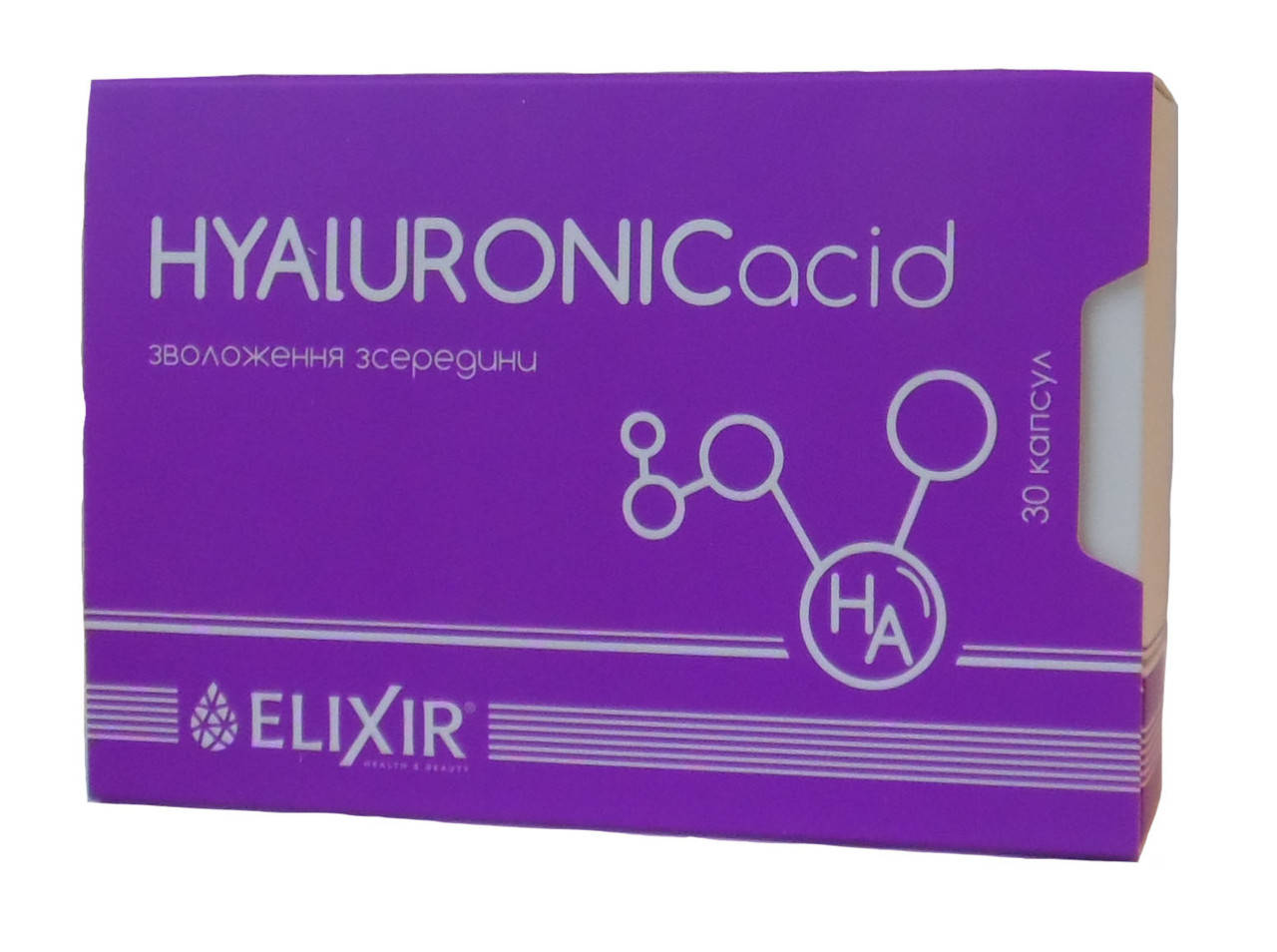 

HYALURONICacid источник гиалуроновой кислоты для упругости кожи 30 капсул Эликсир