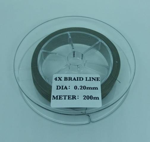 

Шнур Braid Line dark green 0,2mm 15,7kg 200m 4х жильный