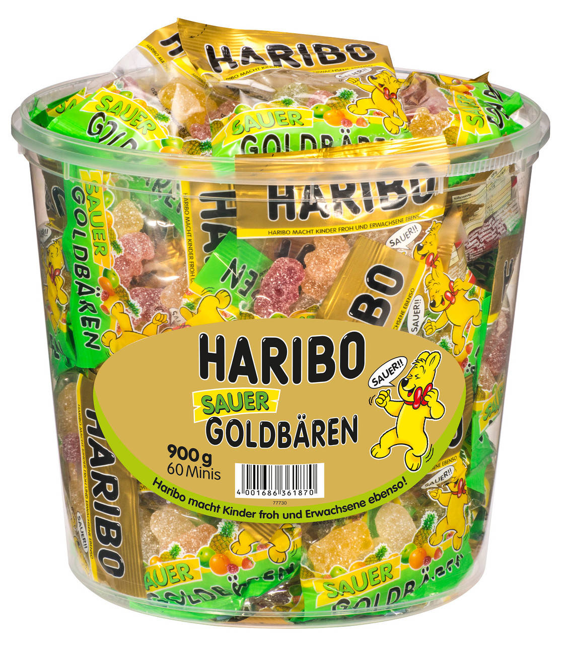 

Haribo Sour Goldbaren Minis 900 g