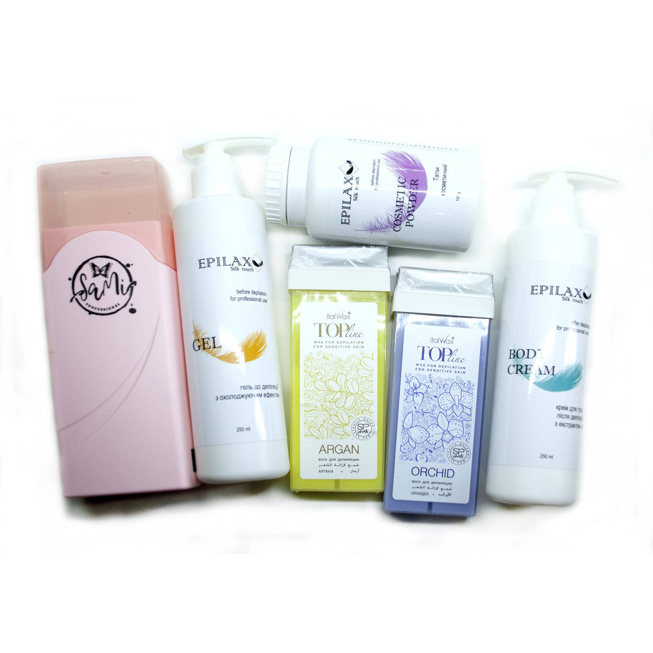 

Набор для депиляции «Epilax» с кассетным воскоплавом «Sami»