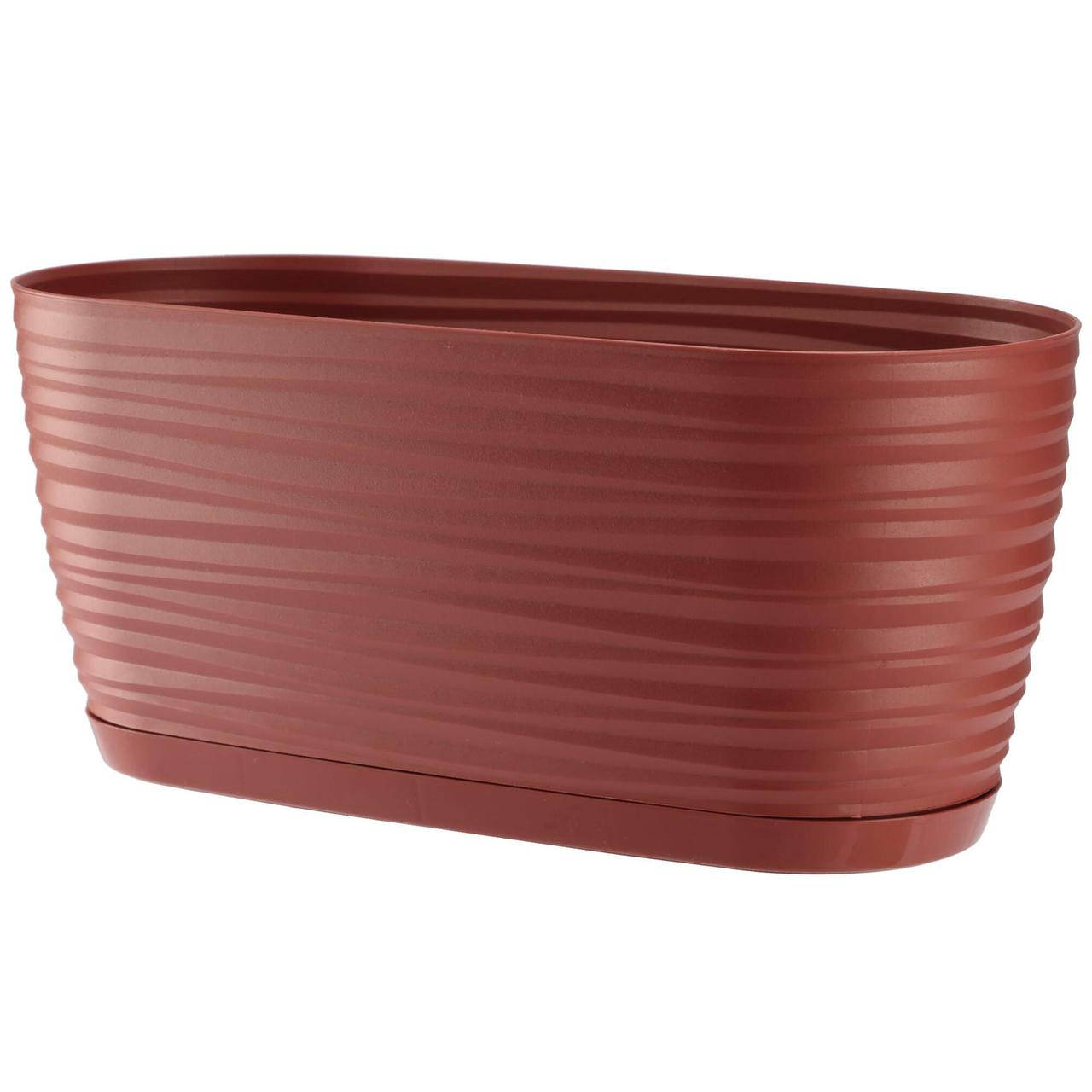 

Горшок для цветов FormPlastic Sahara mini oval 2,7 л марсала (3110-057)