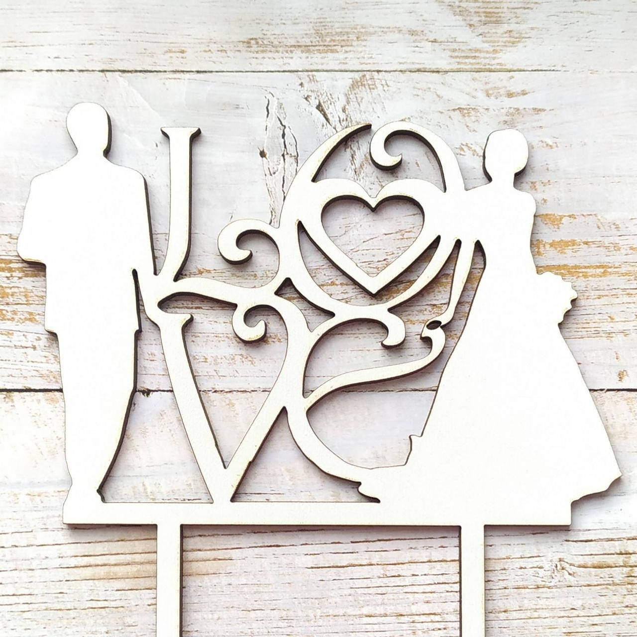 

Топер для кондитерських виробів Весільний 9