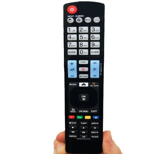 

Пульт для телевизора lg akb74455403, Черный