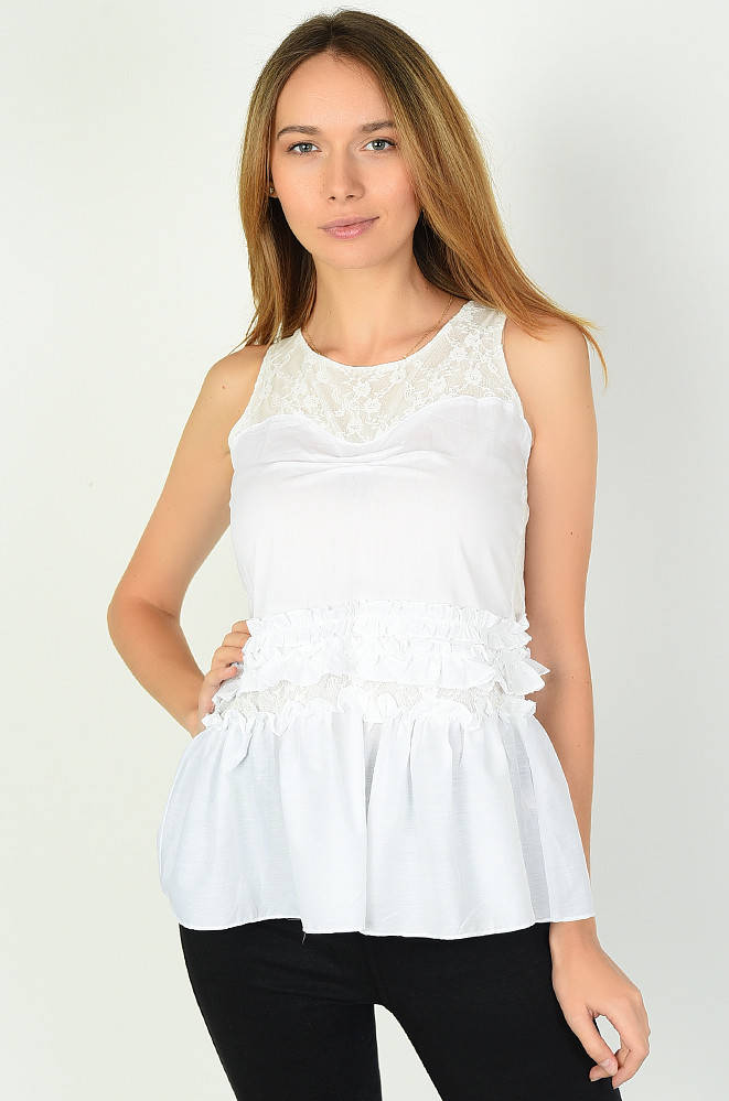 

Блузка женская белая Fashion 135081M