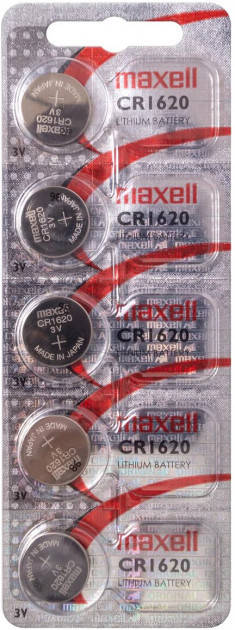 

Литиевая батарейка Maxell "таблетка" CR1620 5шт/уп