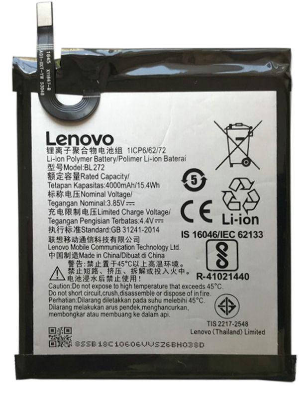 

Аккумулятор Lenovo K6 Power K33a42 / BL272 (4000 mAh) 12 мес. гарантии