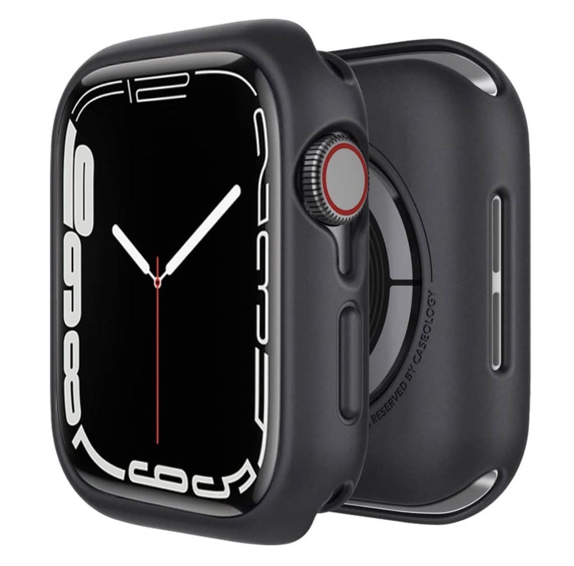 

Чехол Caseology Nero - Чехол для Apple Watch 44/45 mm Series 7/6/SE/5/4, Черный