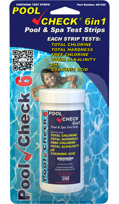 

Тест полоски для бассейна 6в1 Pool Check (США)