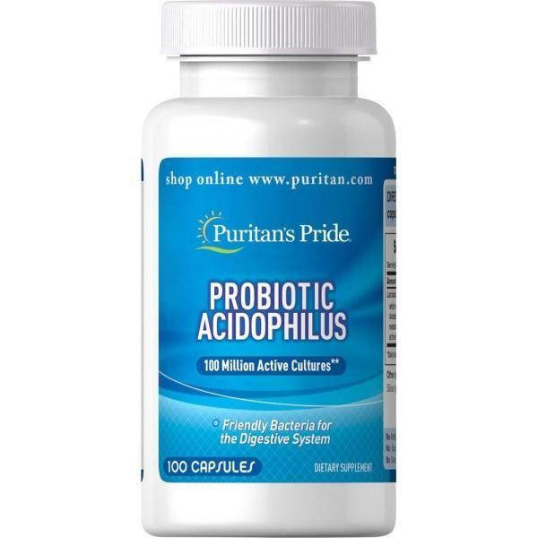 

Пробіотик Puritan's Pride Probiotic Acidophilus (100 капсул)