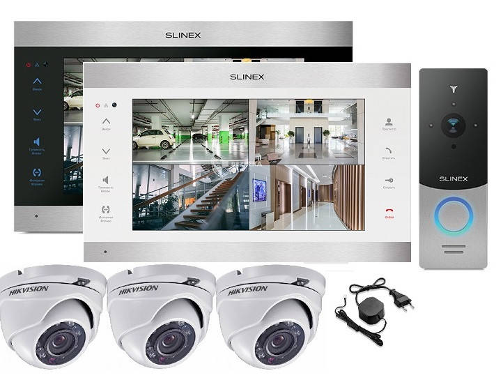 

Комплект FullHD домофона с камерами Slinex SL-10IPTHD