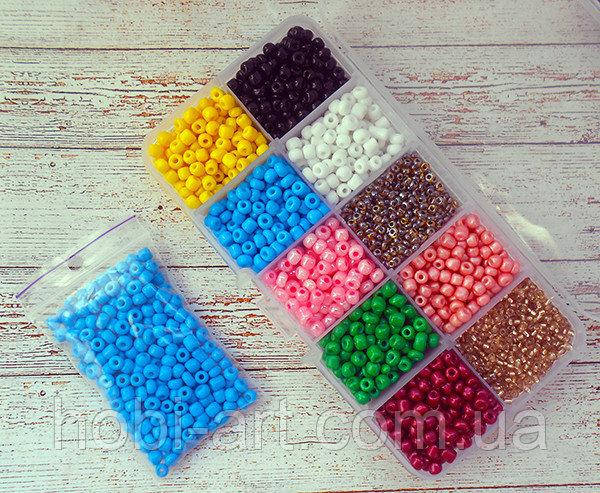 

Бісер 6 (китай) 3-4мм, 20г., блакитний