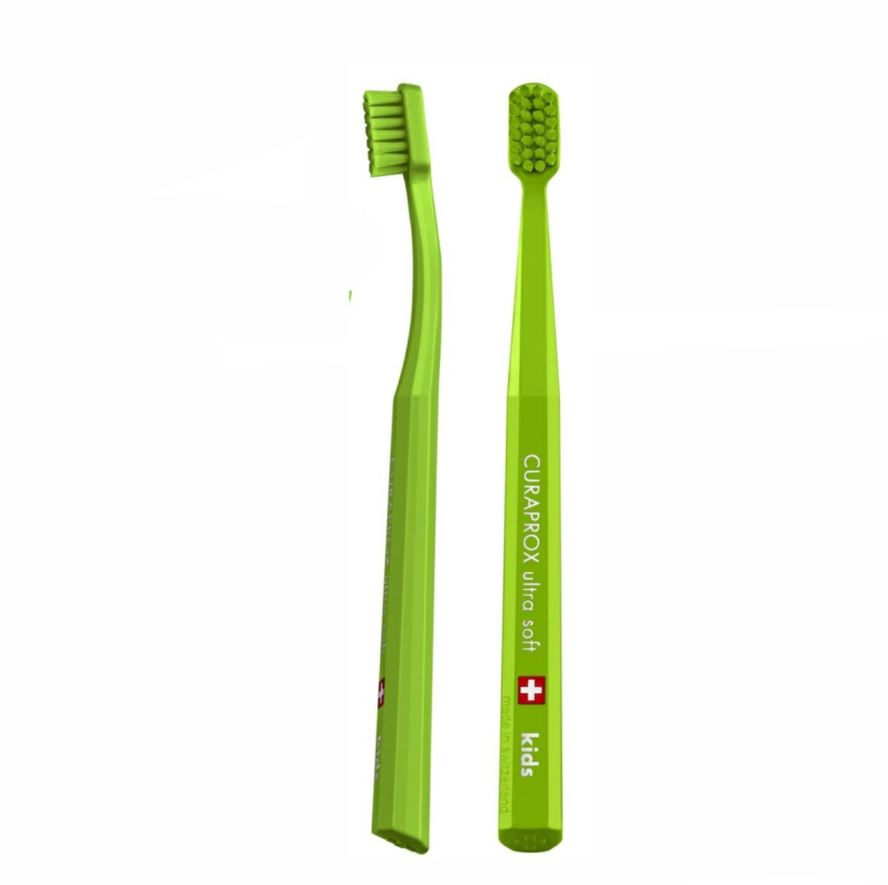 

Детская зубная щетка Curaprox Kids CS 5500 от 4 до 12 лет салатовая, 1 шт