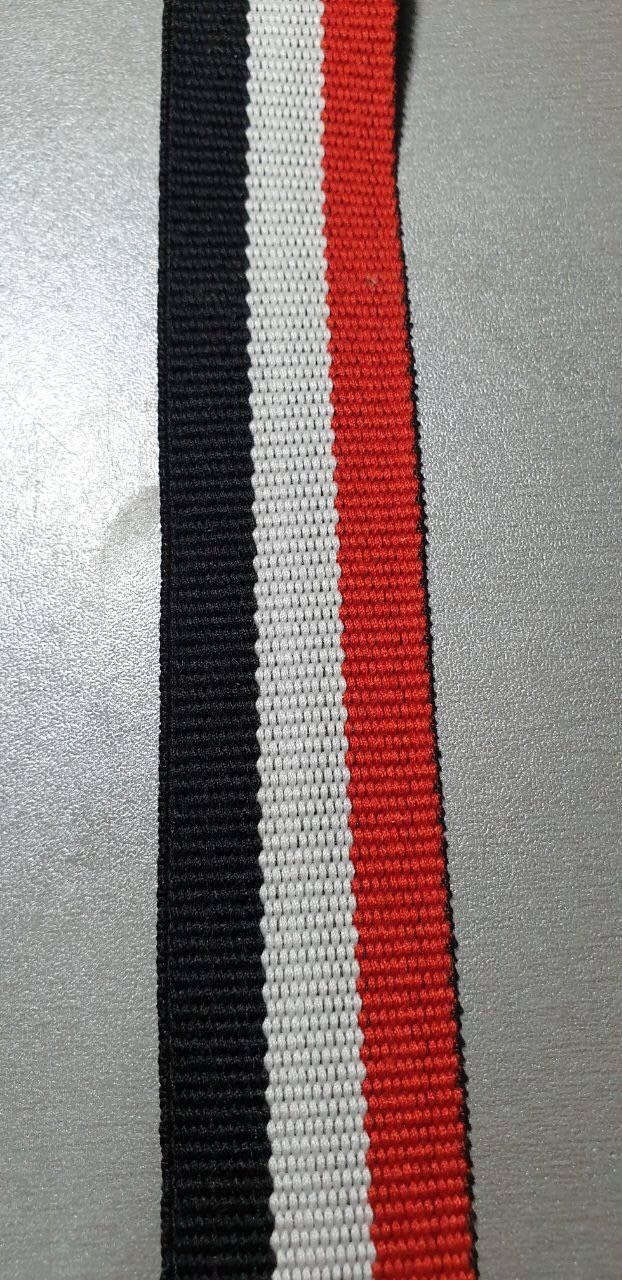 

Ременная лента 30мм/50метров (чёрная +белая+красная)