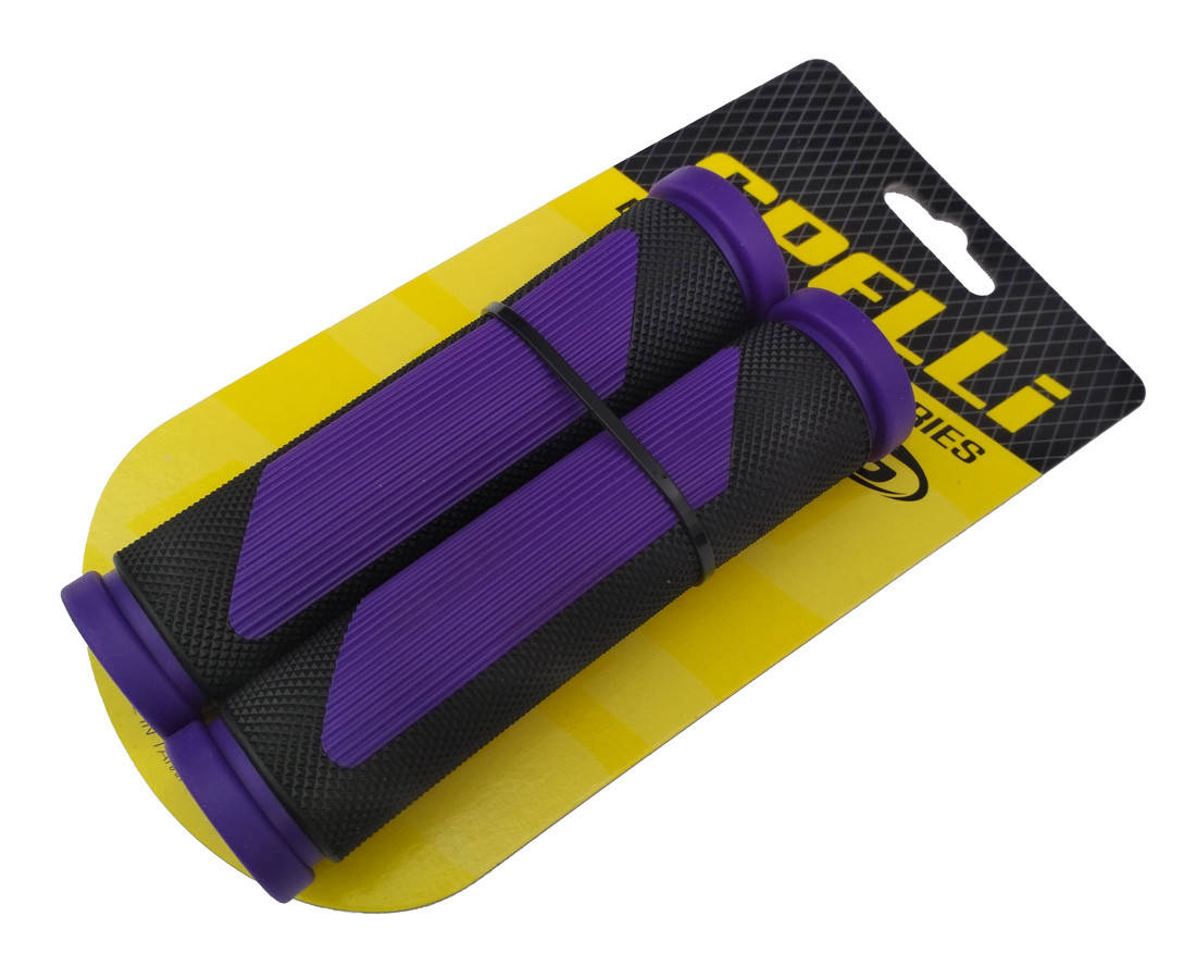 

Грипсы велосипедные Spelli SBG-692, 125 мм. фиолетовый