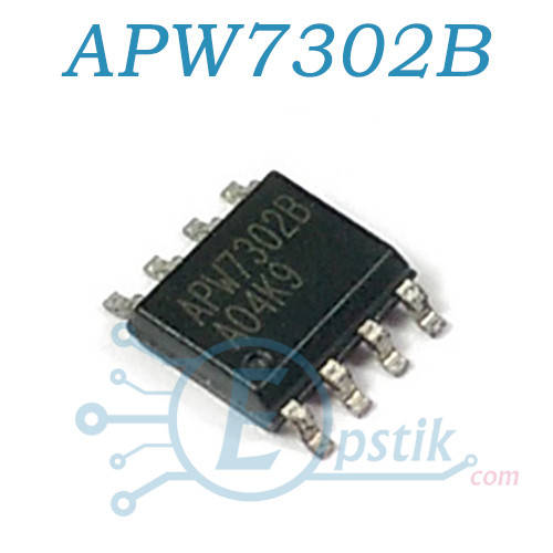 

APW7302B, синхронный DC/DC преобразователь напряжения, 0.9-20В 2А, SOP8