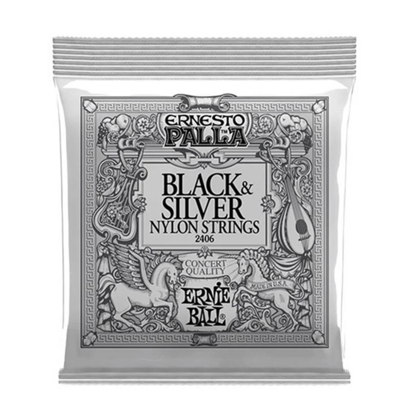 

Струны Для Классической Гитары Ernie Ball 2406 Ernesto Palla Nylon Black & Silver Classical Guitar Strings