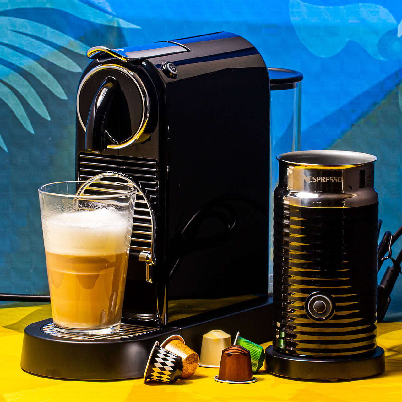 

Кофемашина капсульная Nespresso Citiz and Milk Black D123