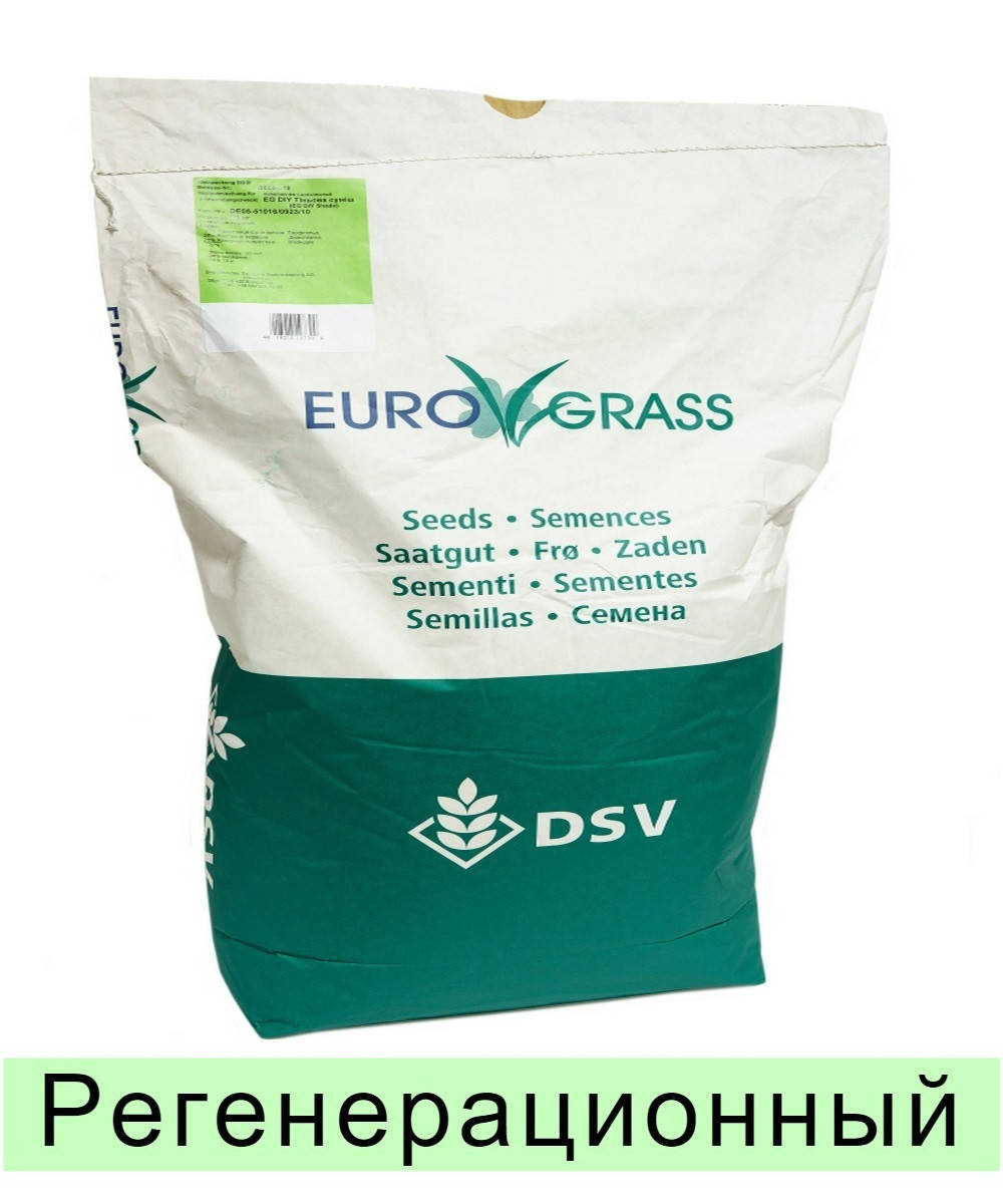 

Газонная трава EuroGrass Renovation - 10 кг (регенерационный), Зелёный
