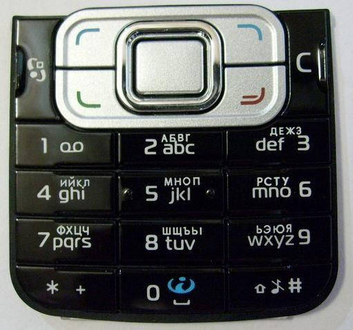 

Оригинальная клавиатура для Nokia 6120 classic, (Сервисный Оригинал) черная, Кириллица