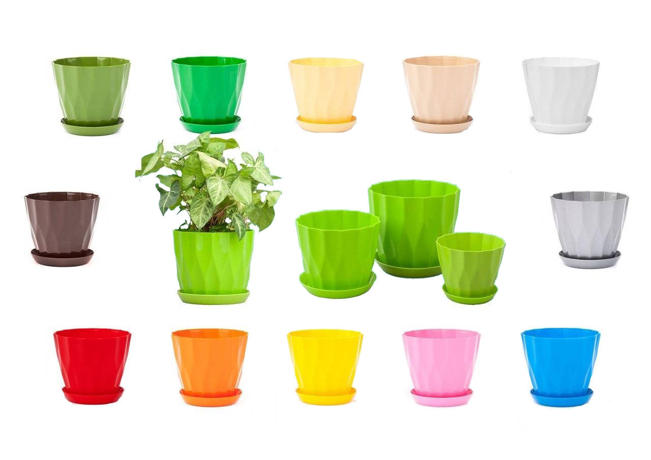 

Горшок цветочный "КАРАТ" 0.8Л.