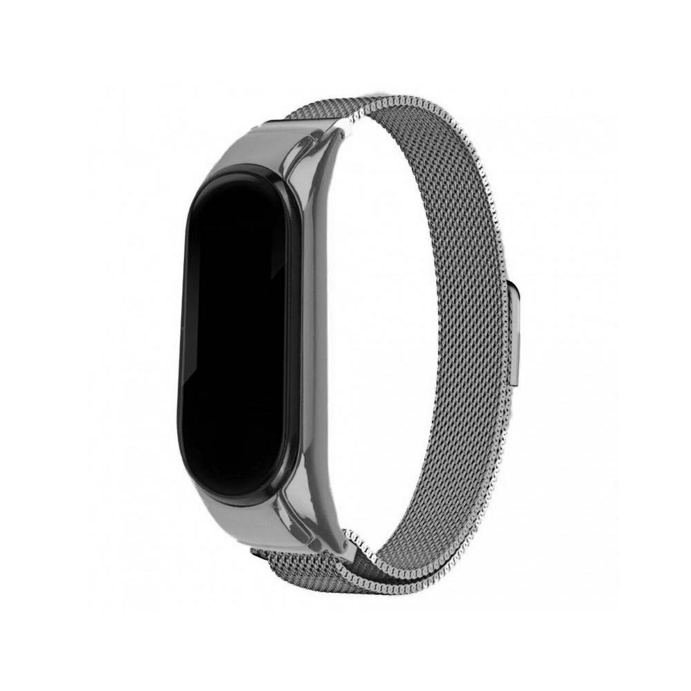 

Ремешок Миланская Петля Mi Band 5 Grey (14)