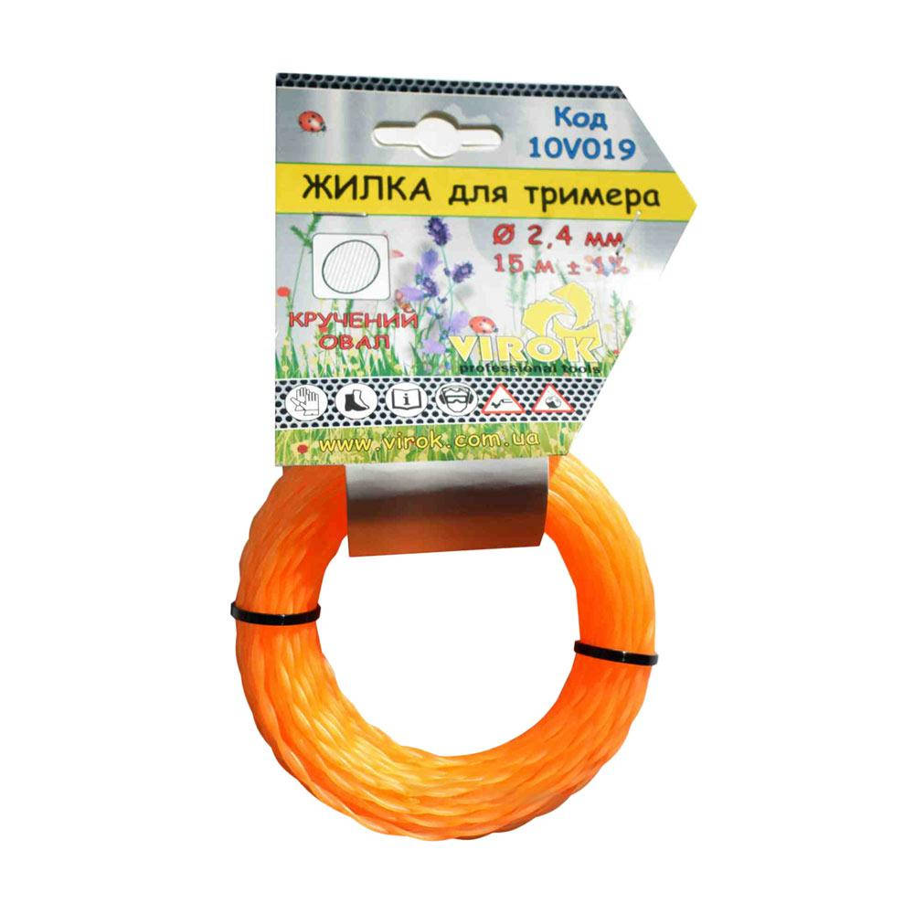 

Леска для триммера Virok 10V019 витой овал 2,4 мм 15 м