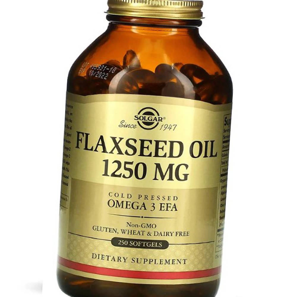 

Льняное масло Солгар Solgar Flaxseed Oil 1250 mg 250 капс