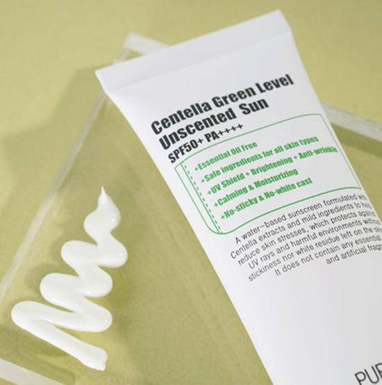 

Солнцезащитный крем без эфирных масел PURITO Centella Green Level Unscented