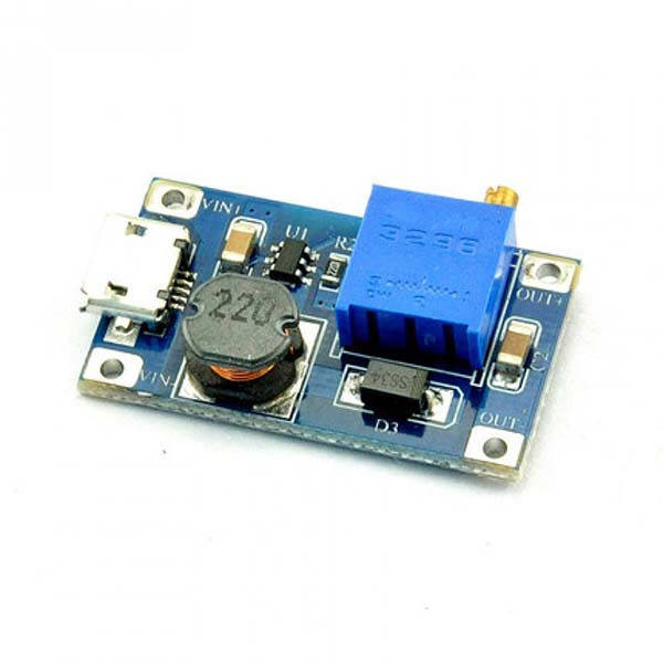 

Повышающий DC-DC преобразователь напряжения Micro USB MT3608