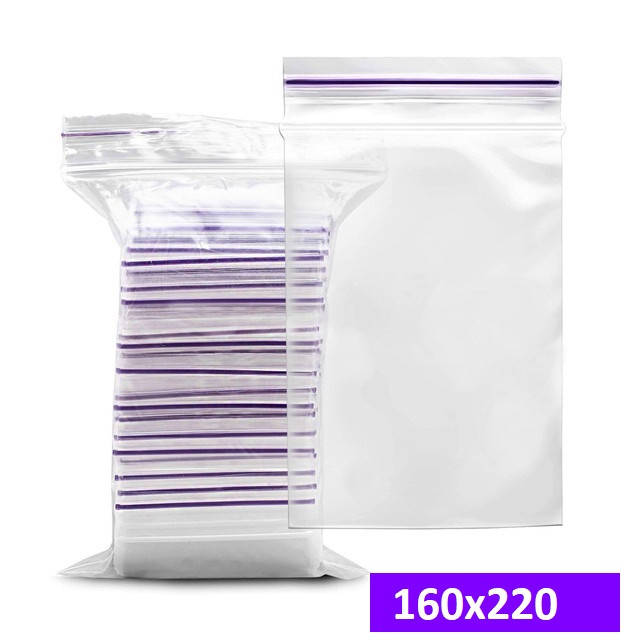 

Зип пакеты 160х220мм х 50 мкр 100шт/уп, пакеты с замком, zip lock пакеты(фиолетовая и красная полоса), Прозрачный