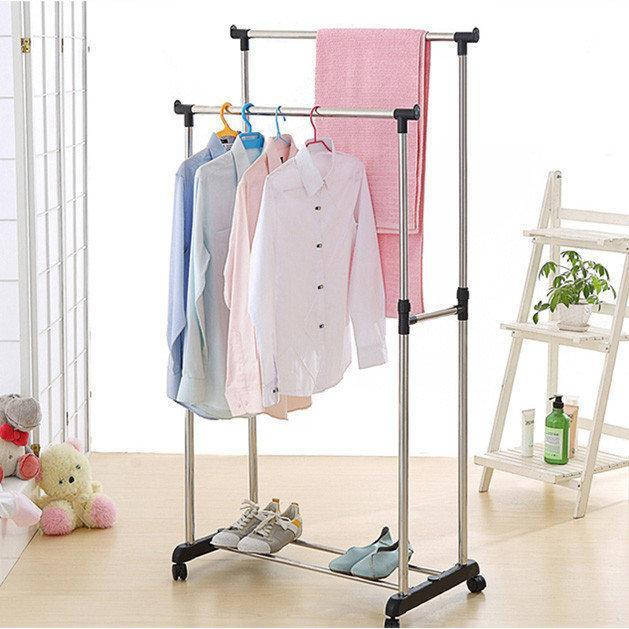 

Телескопическая стойка-вешалка для одежды и обуви Double Pole Casual Hanger 339 LR