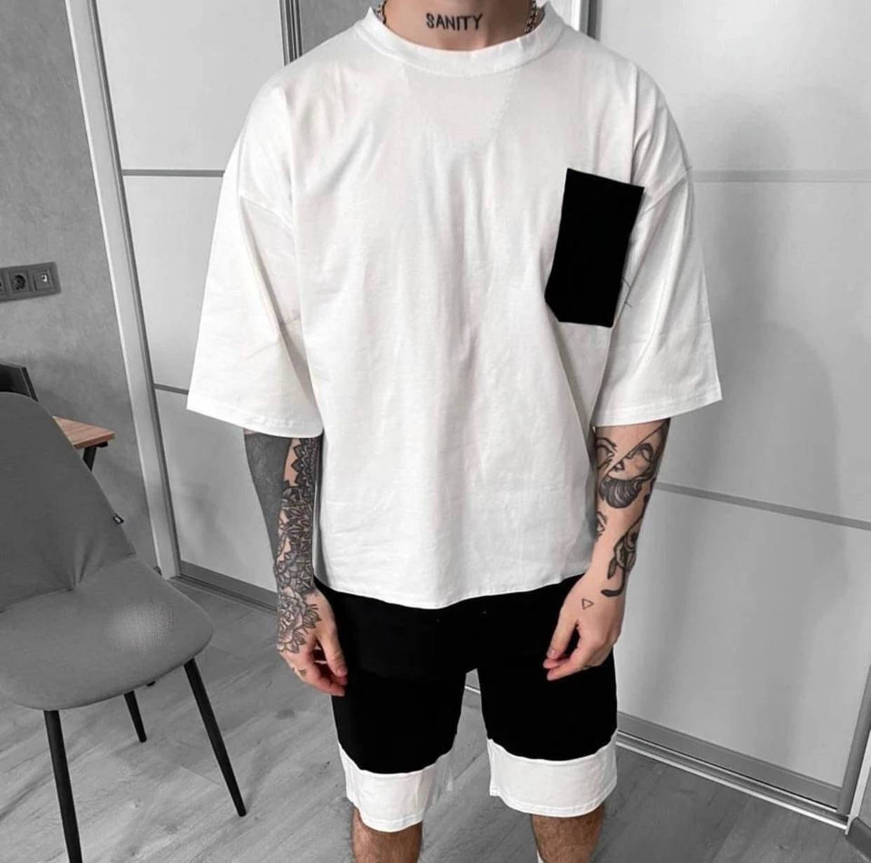

Мужской летний спортивный костюм трикотаж M L XL XXL, Разные цвета