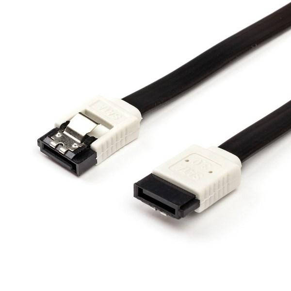 

Кабель SATA 3.0 - 0.5m ATcom, с защелкой, черный, угловой (17126)