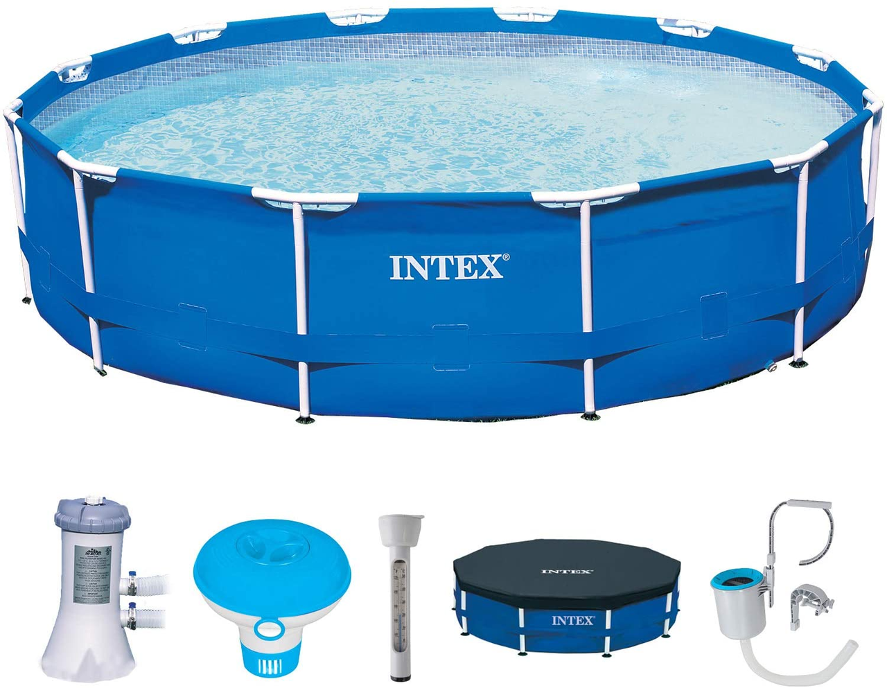 

Каркасный бассейн Intex 366х84 см (28214AD) с комплектом аксессуаров